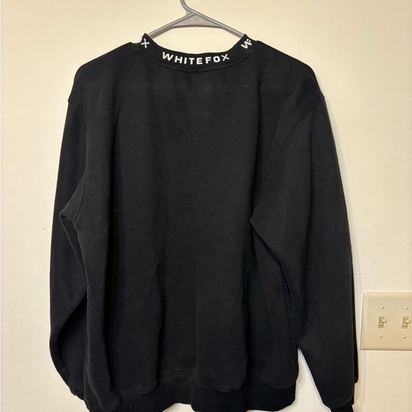 White Fox Put It On Repeat Black Sweatshirt - Picture 6 of 7